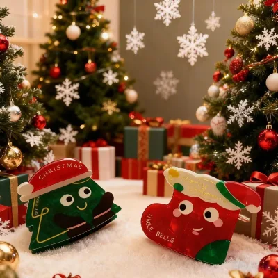 Factory New Hair Accessories Christmas Hair Clips Cute Playful Claw Clips Christmas Stocking Christmas Hat Claw Clips