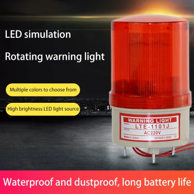 Roadway Safety Control Red Flashing LED Mains Powered High Intensity Prismatic Traffic Warning Light Rotating Strobe Light