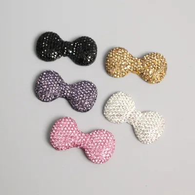2025 Hot Selling Bowknot Rhinestone Beads Bow Acrylic Beads for DIY Phone Case Jewelry Making Pen Ceramic Clay Porcelain Beads