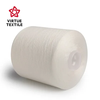 Virtue Textile 100% Pure Cotton Sewing Thread TKT 50 20s/2 50s/2 Raw White for Underwear/shirt/socks High Speed Sewing Machine