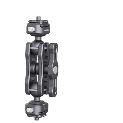 Ulanzi F22 Dual Head Magic Arm 360° Adjustable Super Clamp for DSLR Cameras Universal Quick Release Metal Construction DSLR