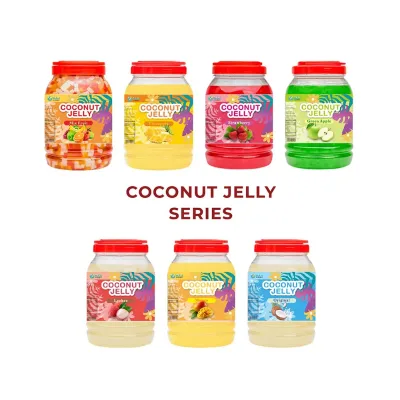 Hot Selling Coconut Meat Jelly Crispy and Soft Perfectly Paired with Watermelon Juice in Bottle Packaging