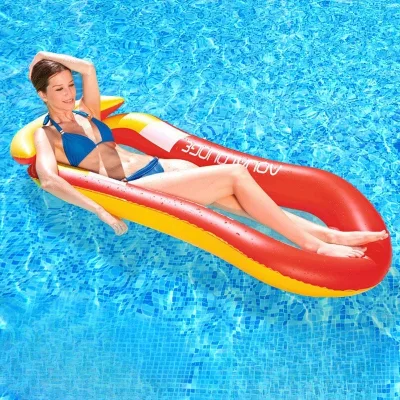 Colorful Inflatable Float Comfortable Inflatable Pool Lounger Design Perfect for Summer Pool Parties
