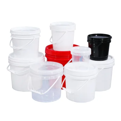 PP Plastic Bucket Drum Pail Container with OEM Color Printing 1L to 30L Capacity 15L 18L 20L 25L 28L 30L Bucket Holder Lid