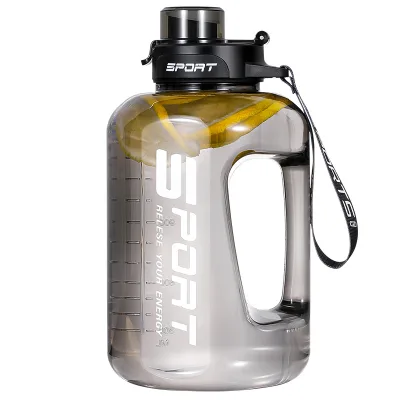 1 Gallon Water Bottle - Straw & Chug Lid - BPA Free Gym Water Bottle - Big Gallon Jug