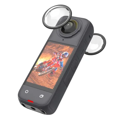 Against Scratches Anti-Fog Lens Cap Cut Rotary PC Scratch-Resistant Lenses Protection for Insta360 X4