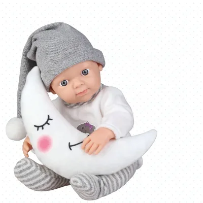 New Design Pretend Play 12 Inch Girl Plastic Full Body Silicone Reborn Baby Dolls Toy