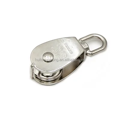 Rigging Hardware Stainless Steel Swivel Eye Pulley Block Single Sheave