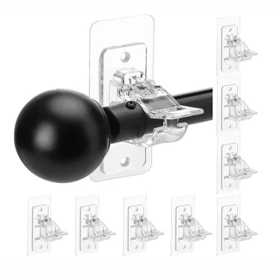 Non Drilling Curtain Rod Bracket Self-adhesive Curtain Rod Bracket Curtain Hook No Drilling Required