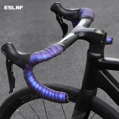 Colorful Thickened Anti-Slip Road Bike Handlebar Tape PU ShockEnd Plugs Bicycle PU Anti-Vibration Wrap Bicycle Handle Bar Tape