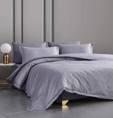 Hotel 100% Cotton Queen Size Luxury Comforter Cover 3 Pieces Bedding Set Duvet Cover with Pillow Shams