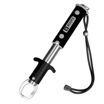 Portable Weight up to 24kg/52lb Stainless Steel Fish Lip Grip Grabber Fishing Gripper With Weight Scale & Fishing Tool Tackles