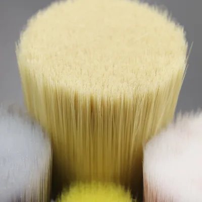 Synthetic Fiber Paint Brush Filaments with Soft Tapered Tips Allowing for Precise Smooth Painting of Walls with Minimal Effort