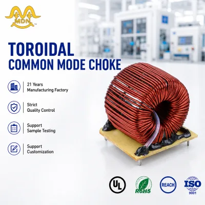 Factory Customized MPPT Solar Inverter Toroid Inductor Power Ring with Toroidal Inductor Coil Ferrite Core Customizable Coils