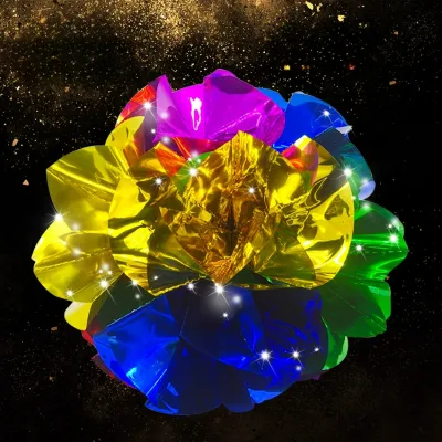 1 PC Big Size(DIA 40CM) Appearing Ball Flower Magic Tricks Multi Color Bouquet Props Show Toys Stage Accessories