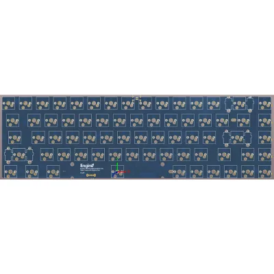 Mechanical Keyboard PCB OEM Manufacturing 2 Layer Electronic 65 Percent Mechanical Keyboard PCB Board