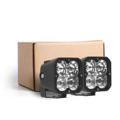 3 Inch LED Pod Driving Light Combo Beam with Amber Backlight for 4x4 Off Road Truck SUV