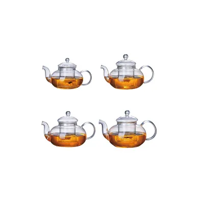 Factory Wholesale LFGB Food Grade  BPA FREE   Borosilicate Tea Pots & Kettles Home 400ML 600ML 800ML 1000ML Tea Pots & Kettles