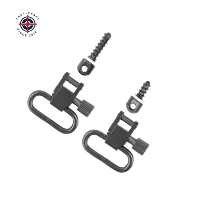 Black Stainless Steel Hunting Tool Accessory Push Bottom Studs Base with White Spacers Scope Mount Sling Swivel Screws