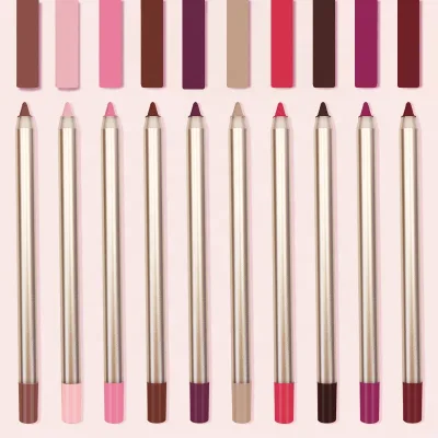 Lipliner Luxury Pencil in Pink Packaging Cream Cruelty Free Private Label Rose Gold Lipliner