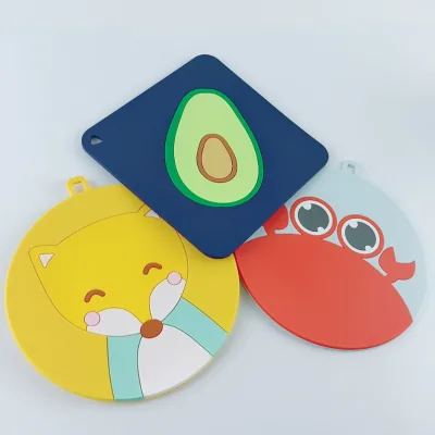 Heat Insulation Plastic Cup Mats Durable High Temperatures Household Featuring Cute Cartoon Designs Prevent Scalding Waterproof