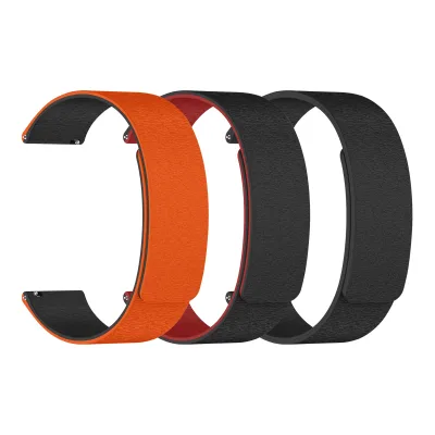 2025 CM Quick Release Dual Colors Strong Magnetic Silicone Watch Band for Smart Watch Universal 18mm 22mm 20mm