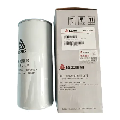 New LGMG Long-lasting Durable Diesel Engine Fine Fuel Filter 4190001637 for SDLG RTH100 Hybrid Mining Truck