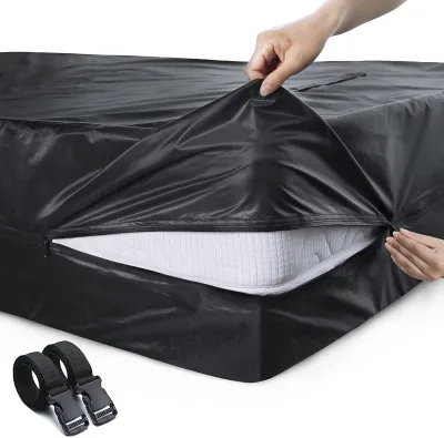 Zippered Bed Encasement Shell Mattress Covers for Moving Queen Bed Bag