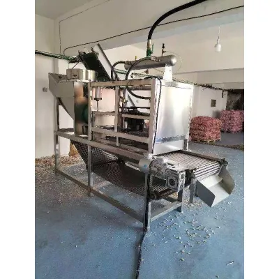 Special Offer Robust 700*2200mm Garlic Peeling Machine 5KW Motor Power for Fruit and Snack Manufacturing