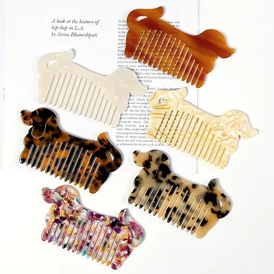 Hot Selling Adorable Cute Custom Combs With Logo Wide Tooth Hair Comb Animal Shaped Comb
