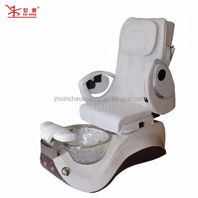 White Girls Massage Chair / Cheap Pedicure Chair With Massage for Salon