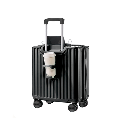 Mini Suitcase Multifunctional ABS Custom 18in 20in Carry on Checked Trolly Case With USB Charging Luggage Travel Bags Suitcase