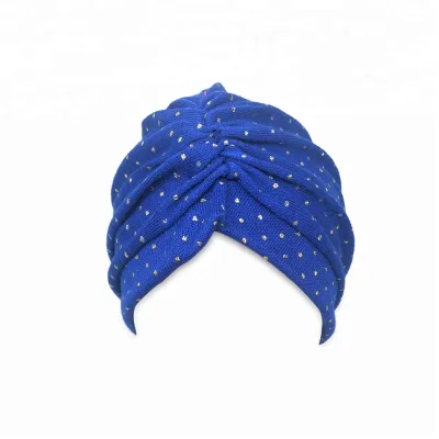 New Design Wine Red Winter Hats Knit Turban Beanie for Women