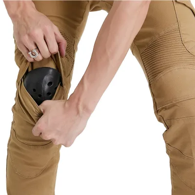 Hot Sale BAX Men's Breathable Moisture-Wicking Stretch Slim Fit 12-OZ Motorbike Denim Pants Best Design Outdoor Sports Bike