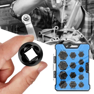 Nut Extractor Damaged Anti-Theft Screw Removal Rascal Reverse-Tooth Socket Rusty Broken Thread Extractor Auto Repair Tool