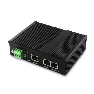 Premium Quality Stock Poe Injector Switch 1 in 2 Out Gigabit Poe Extender 1000m Poe Injector 24v