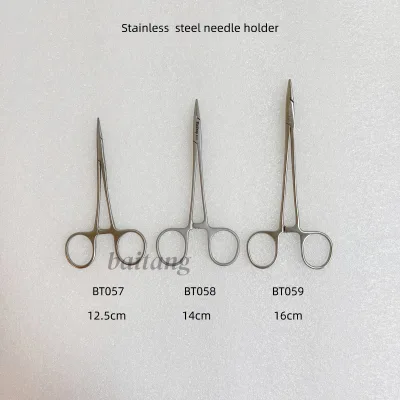 Baitang Needle Holder Forceps with Scissor TC Tip 11-16cm Stainless Steel Plastic Surgery Instrument