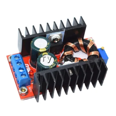 Mobile adjustable laptop car power supply DC-DC 10-32V to 12-35V boost module 150W