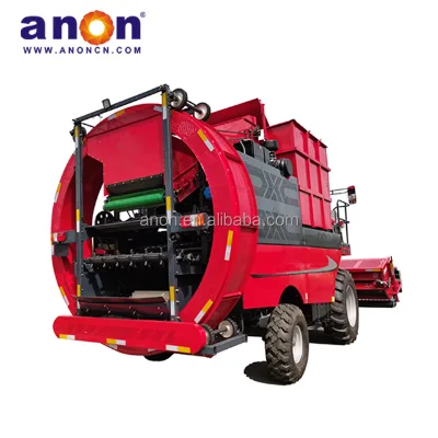 ANON Big Combine Red Chili Harvester with 190 Horsepower Six-cylinder Engine Red Chili Combine Chili Harvesting Mac
