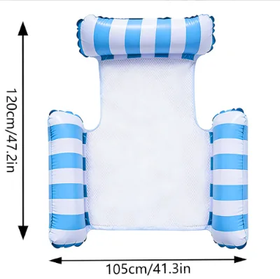 New Inflatable 3Tube Floating Raft Floating Gadget Hammock and Water Toy Lounge Chair for Adults and Children