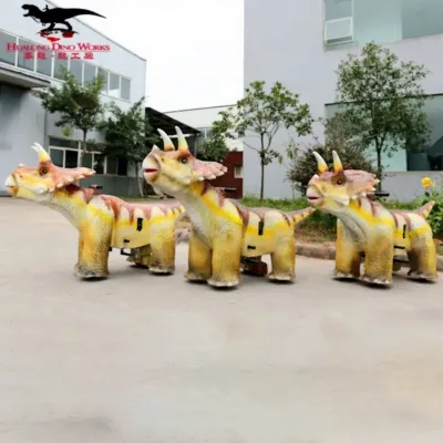 Hualong Dinosaur Children 4-6 Years Mechanical Ride-On Car for Outdoor Use Animatronic Dinosaurs Model