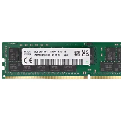 RAM HMAA8GR7CJR4N-XNT4/T8/TG 64GB DDR4 PC4-25600 3200MHz 2Rx4 RECC Server Memory Module for SK Hynix