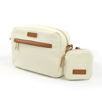 Custom Designer Strap Travel Pouch Print Nylon Dog Treat Bag Crossbody Dog Walking Bag With Small Treat Pouch