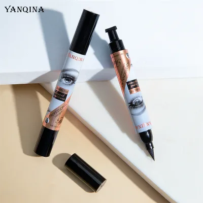 Wholesale New Design Eyeliner Stamp Waterproof 2 in 1 Eyeliner Cosmetics Eyeliner Stamp