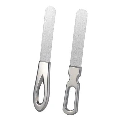 Stainless Steel Nail File Buffer Metal Grinding Sanding Manicure Pedicure Scrub Nail Art Tools