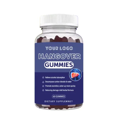 Oem Good Quality Hangover Gummies Liver Detox Anti Hangover Gummies Private Label Alcohol Relief Sober up Gummies