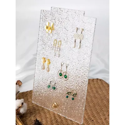 Earring Display Stand Transparent Acrylic Hanger Classy Vertical Necklace Display Stand
