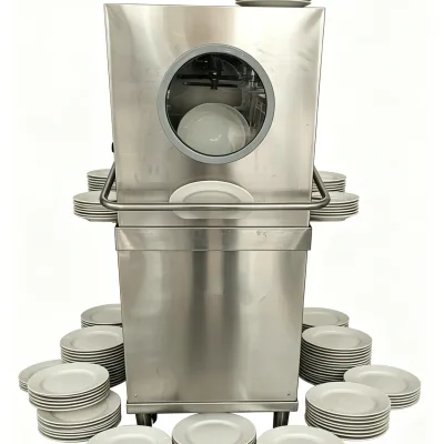 High-Speed Cleaning Commercial Dishwasher with Efficient Temp Sanitizing for Catering and Restaurant Commercial Kitchens