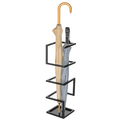 Umbrella Stand Minimalist Design Metal Umbrella Rack Umbrella Holder with Drip Base Tray for Home Decoration