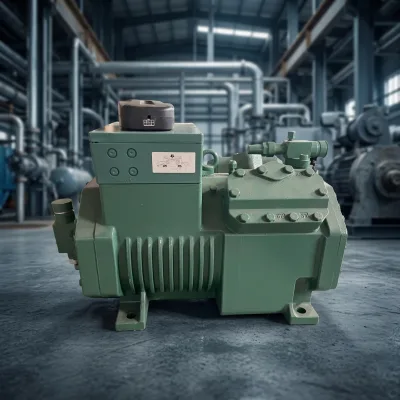 BK6W 50.2 D Semi-Hermetic Piston Compressor Walk-in Freezer Cooling Unit Middle Temperature Range Compressor